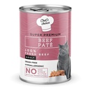 Chefs Choice Cat Wet Food Beef Pate 400g