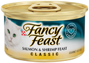 Fancy Feast Classic Pate Salmon & Shrimp Wet Cat Food - 85g