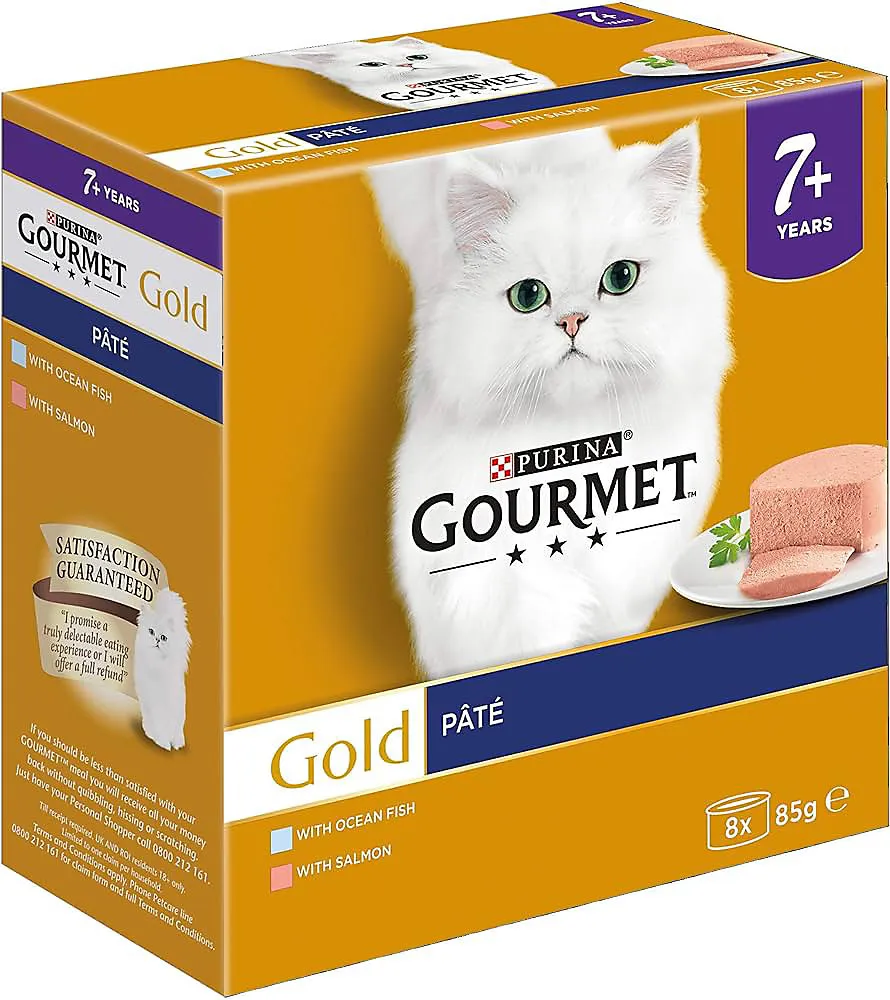 Gourmet Gold Cat Wet Food Senior Mousse With Salmon 8x85g