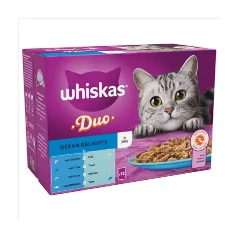 Whiskas Cat Wet Food Ocean Delights In Jelly 12x100g