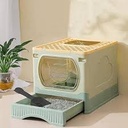 Cat Litter Tray Double Door & Drawer 48.5*37.5*39 Cm