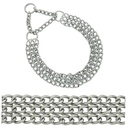 Dog Choker Triple Chain For Big Dogs 60Cm