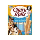 INABA Churu Rolls Dog Treat Chicken And Cheese Recipe 8x12g