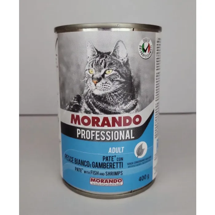 Morando Cat Wet Food Fish & Shrimp Pate 400g