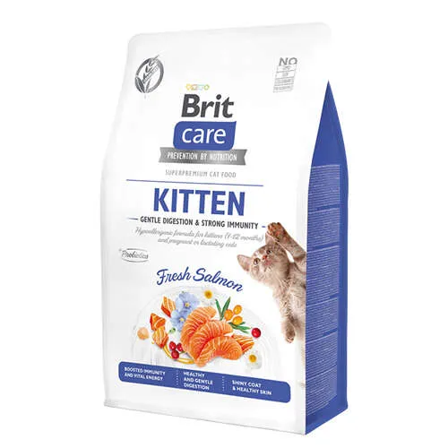 Brit care dry food kitten with salmon 2kg