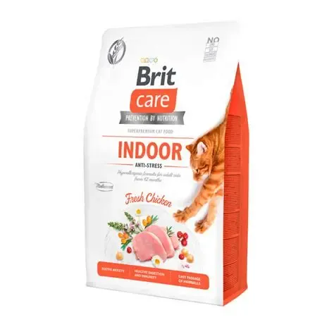 brit care dry food indoor with chicken 2kg