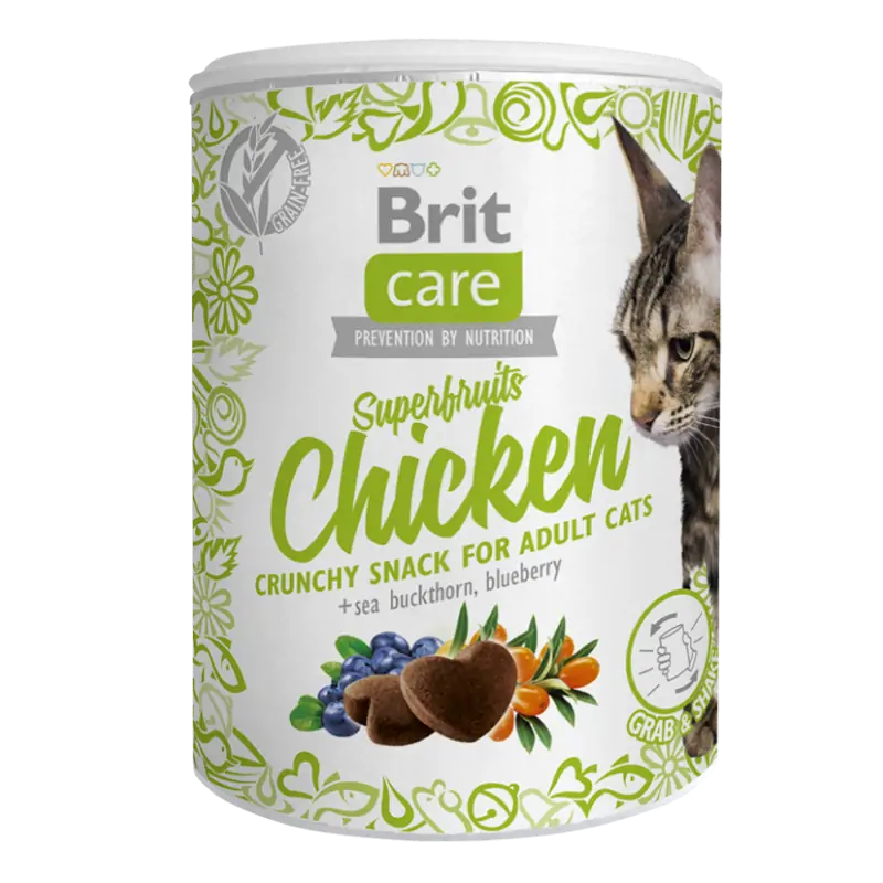 Brit Care Cat Snack Superfruits chicken 100g