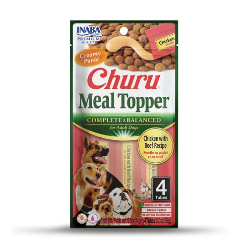 Churu meal topper chicken and beef recipe 4 tubes for dogs