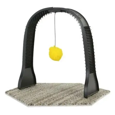 Hand held arch groomer cat toy
