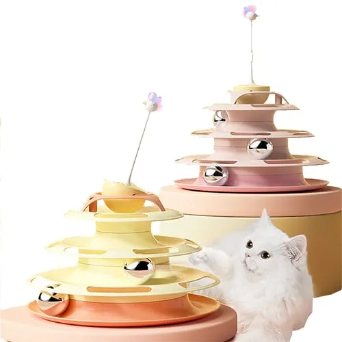 Flying saucer design cat toy