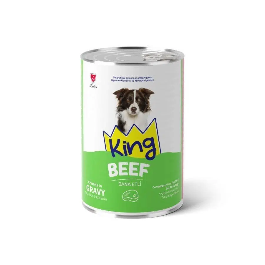 King Dog Wet Food Beef In Gravy 400g
