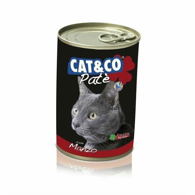Cat & co wet food pate with beef 405g