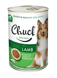Chuck wet food for dogs with lamb 415