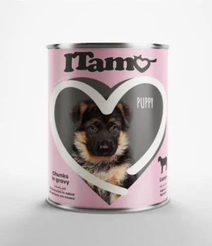 I tamo wet food for puppy with lamb 400g