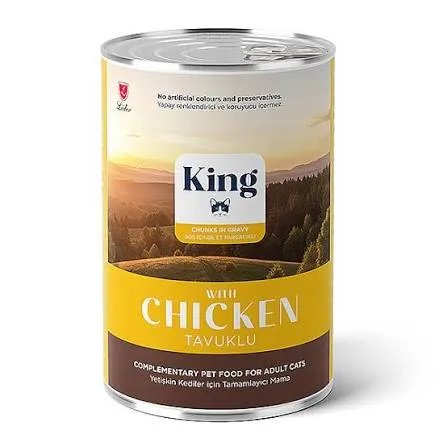 King Cat Wet Food Cunks In Gravy Chicken 400g