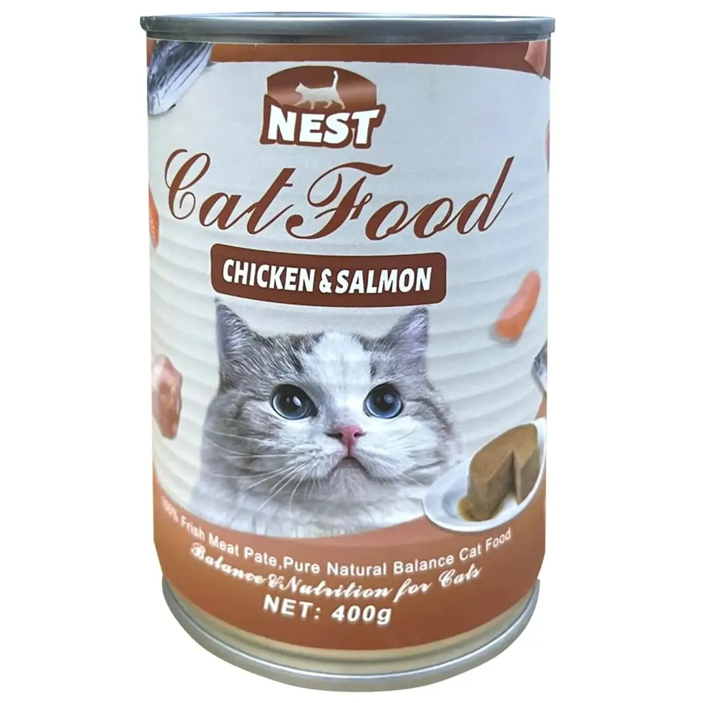 Nest wet food pate with chicken and salmon