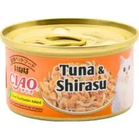 Inaba Ciao wet food with tuna and shirasu 75g
