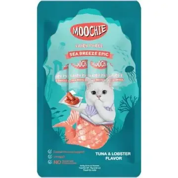 Moochie Fairy Puree Cat Treat with Tuna and Lobster Flavor- 5×15 g