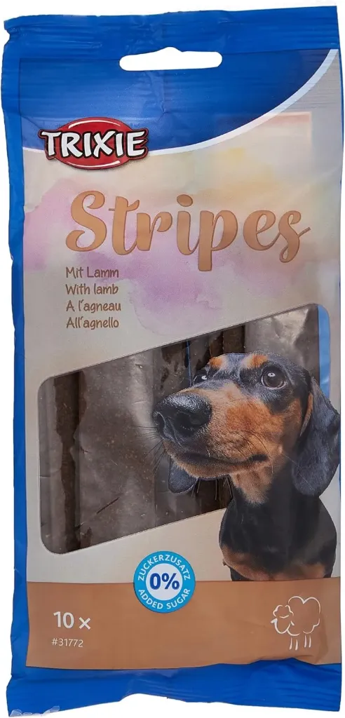 Trixie stripes with lamb 100g