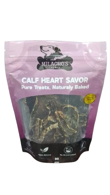 Milagros treats calf heart savor 80g
