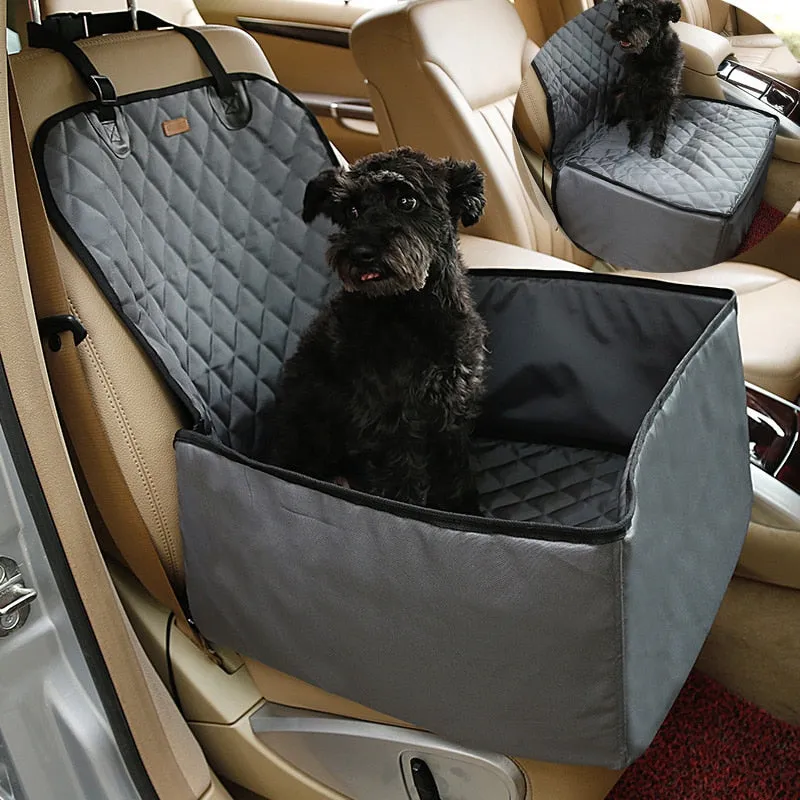 2in1 premium pet single car seat kennel cover