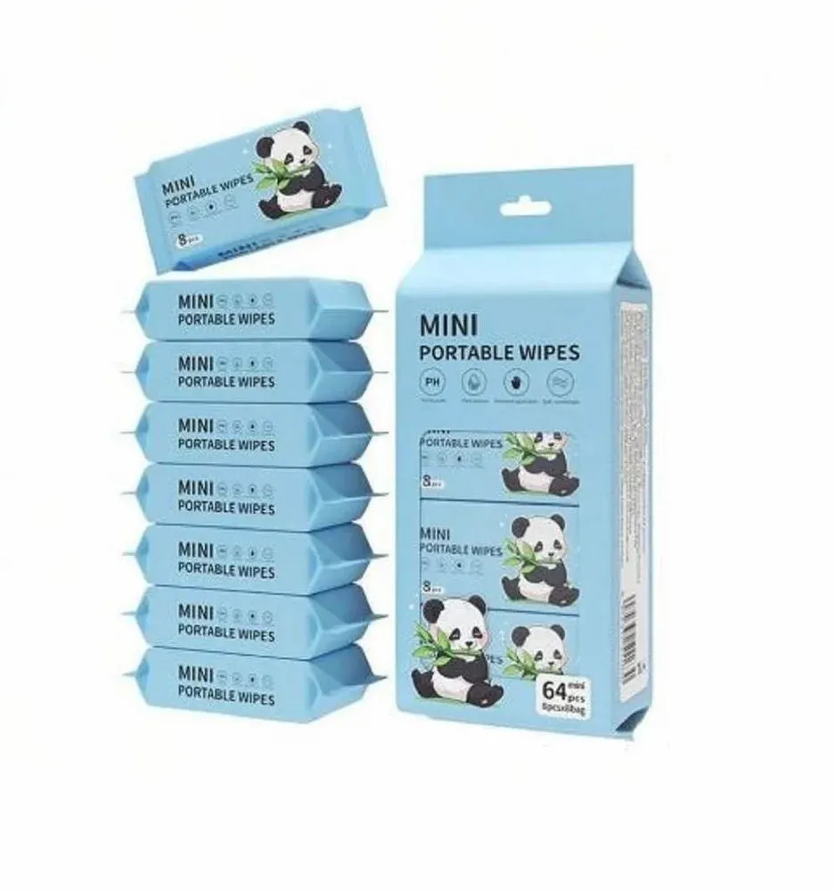 Mini portable wipes