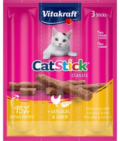 VitaKraft Cat Treat Poultry & Liver 3x15g