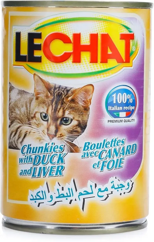Lechat Cat Wet Food Chunks Duck & Liver 400g