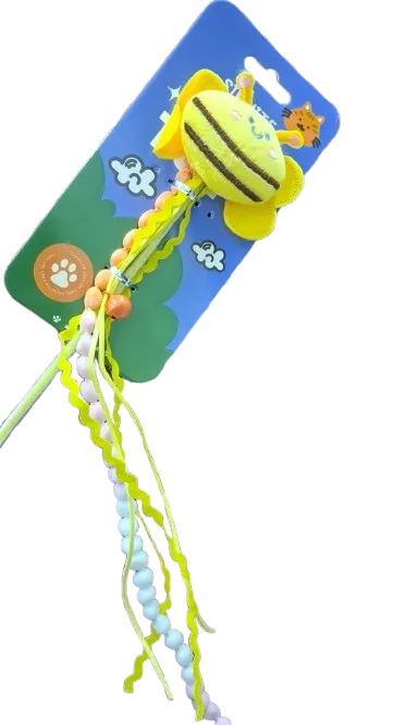 Cat Toy Stick Bee