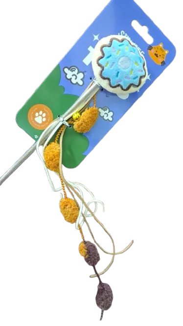 Cat Toy Stick Donuts