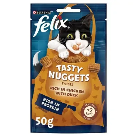 Felix Cat Treat Tasty Nuggets Chicken & Duck 50g