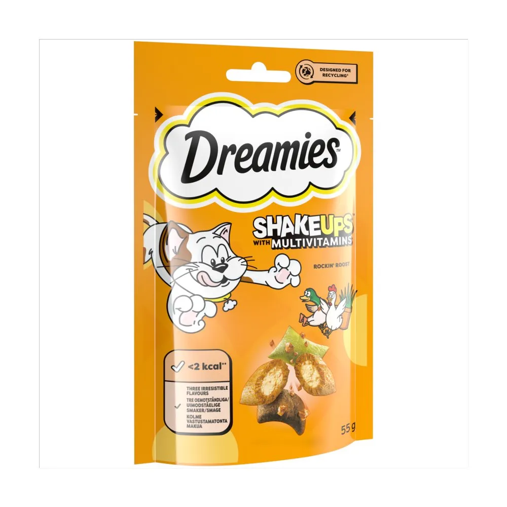 Dreamies Shakeups With Multivitamins 55g