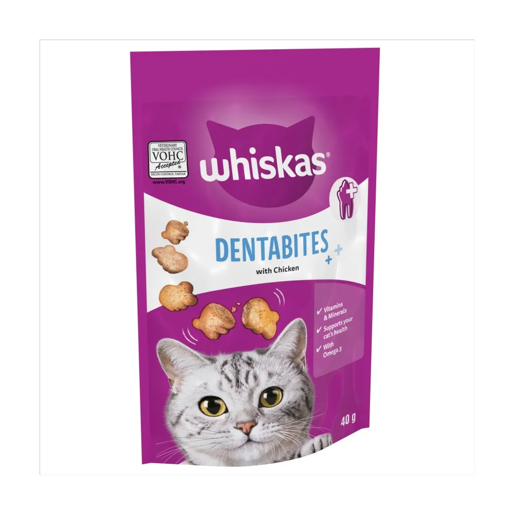 Whiskas Denta bites With Chicken 40g