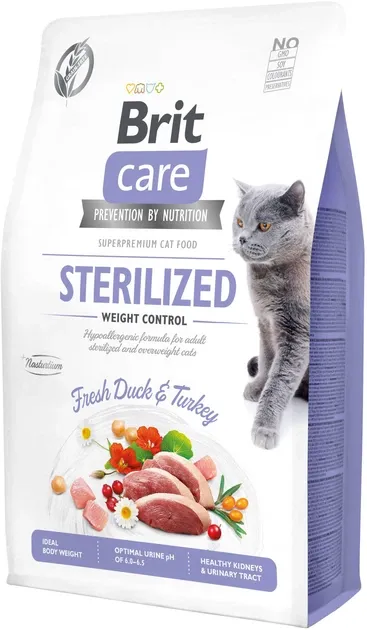 Brit Care Dry Food Sterilized Duck & Turkey 2Kg