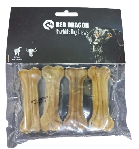 Red Dragon Pressed Bone 4Pcs