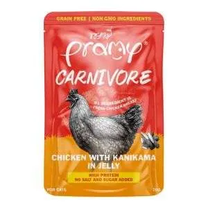 Pramy Carnivore Cat Wet Food Chicken With Kanikama In Jelly 70g