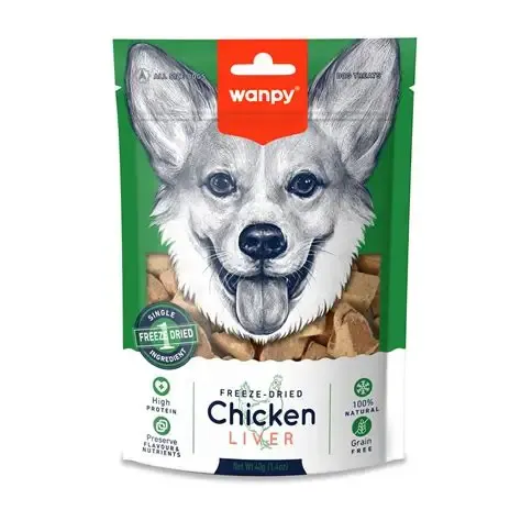 Wanpy Dog Treat Freeze Dried Chicken Liver 40g