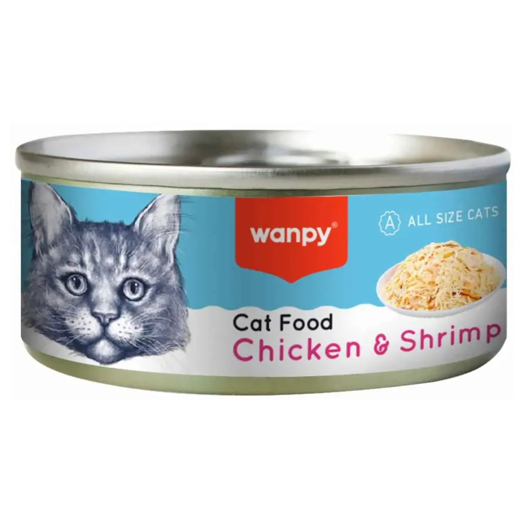 Wanpy Cat Food Chicken & Shrimp 95g