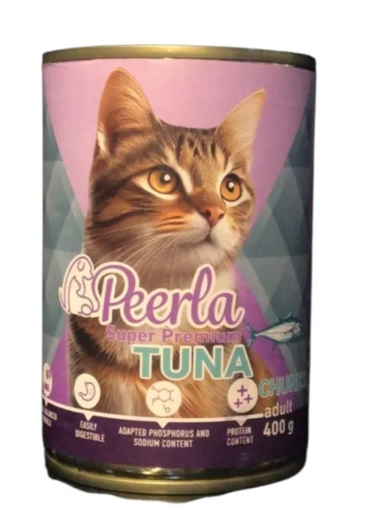 Peerla Cat Wet Food Tuna Chunks 400g