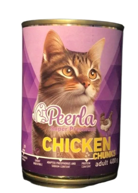 Peerla Cat Wet Food Chicken Chunks 400g