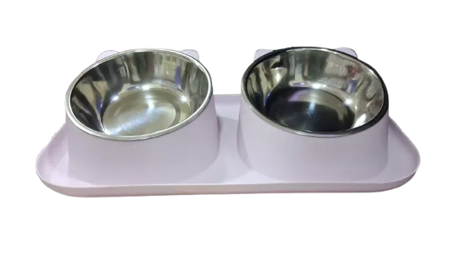 Double Pet Bowl Steel