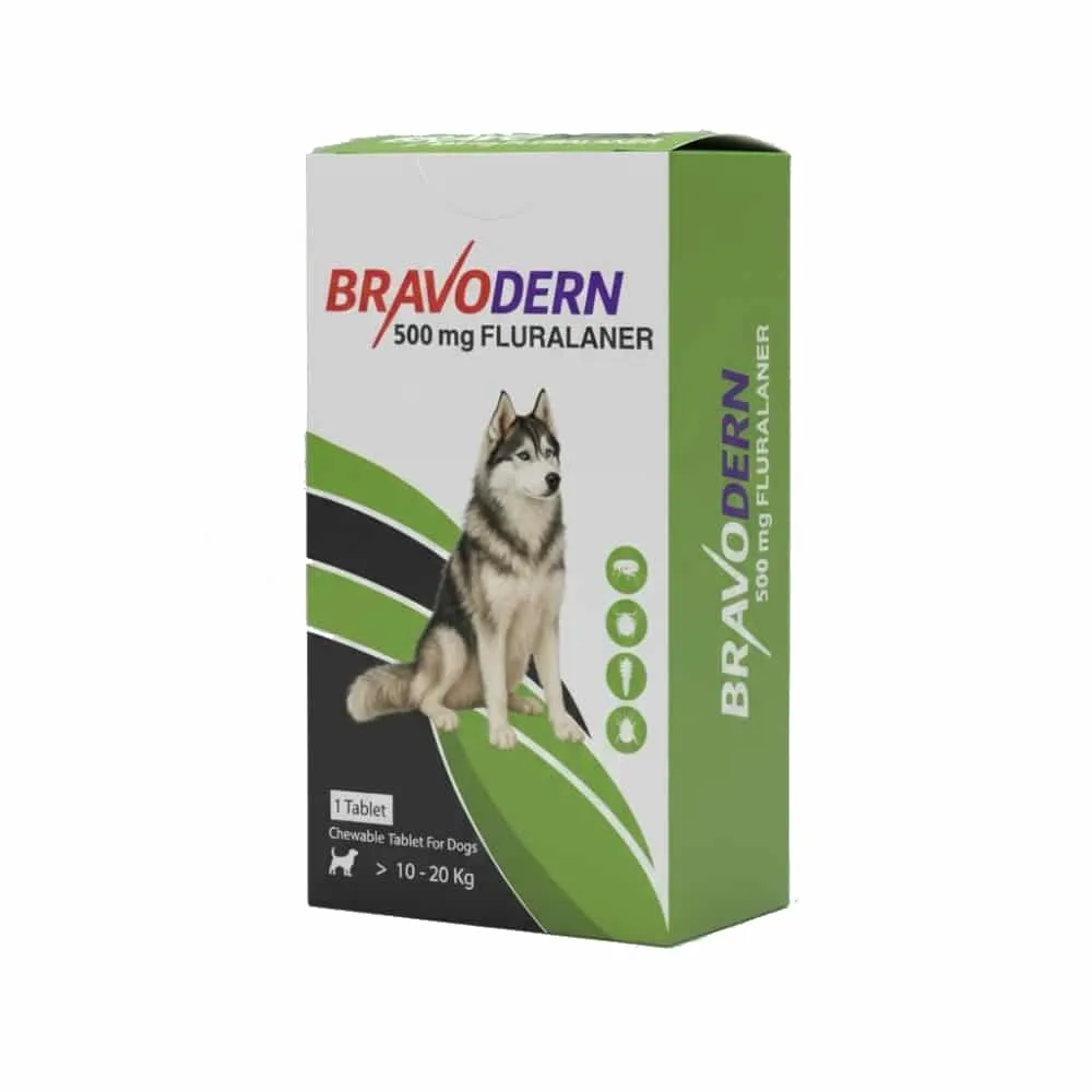 Bravodern 500Mg Fluralaner 10-20Kg