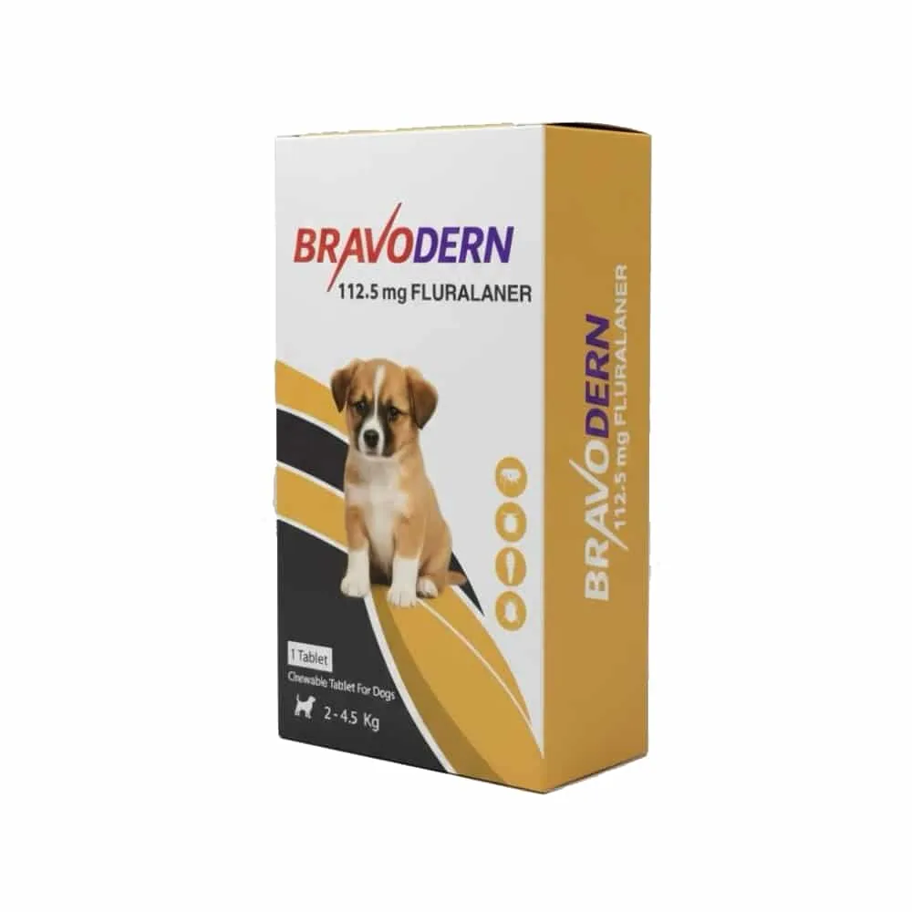 Bravodern 112.5Mg Fluralaner 2-4.5Kg