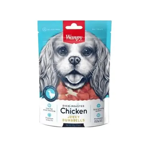 Wanpy Oven Roasted Chicken Jerky Dumbbells 100g