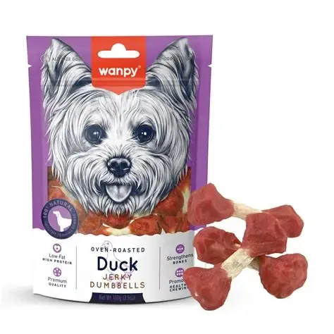 Wanpy Oven Roasted Duck Jerky Dumbbells 100g