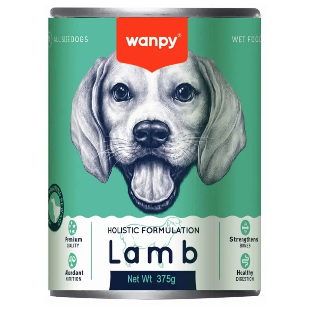 Wanpy Dog Wet Food Holistic Lamb 375g