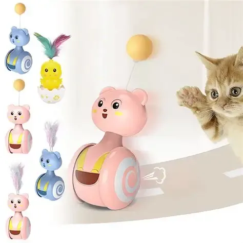 Cat Toy Sliding Chick Tumbler