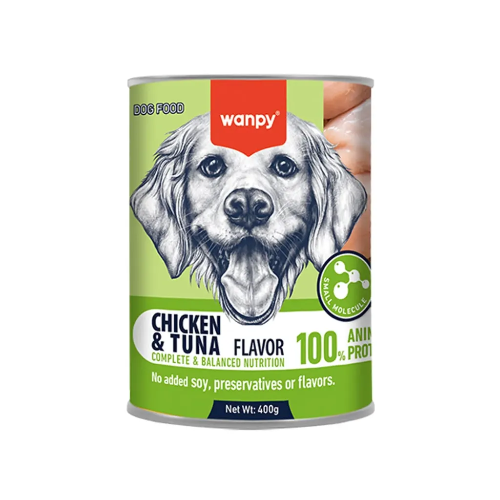 Wanpy Dog Wet Food Chicken & Tuna 400g