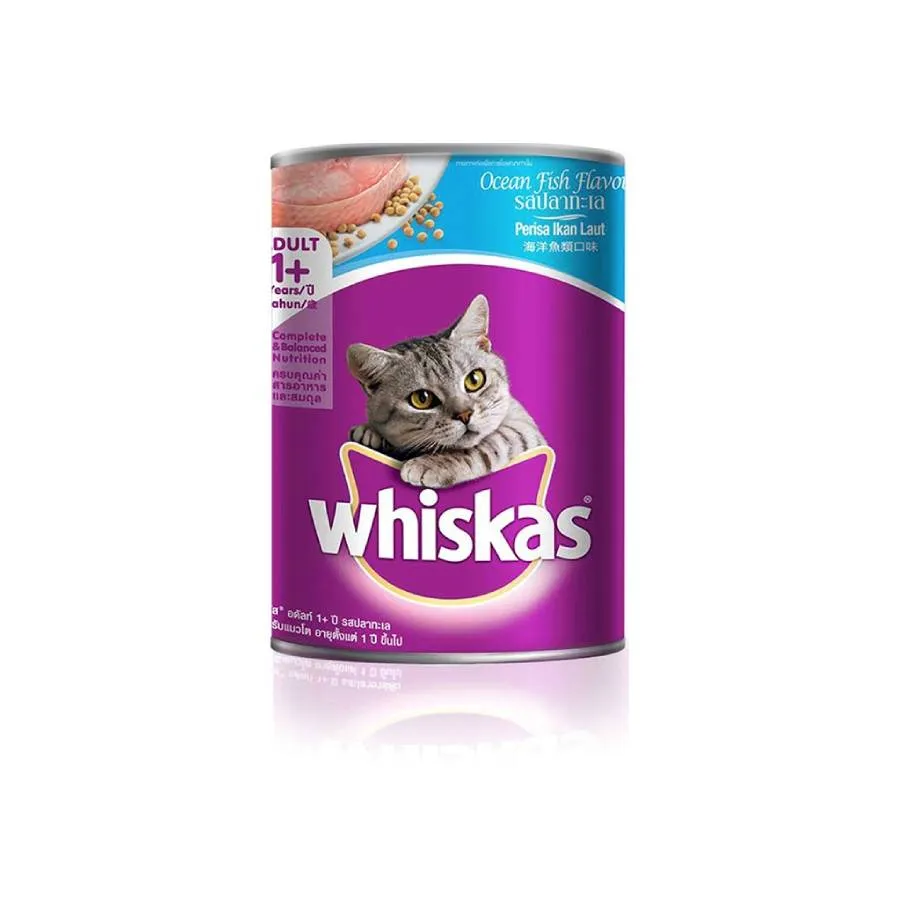 Whiskas Cat Wet Food With White Fish In Jelly 400g