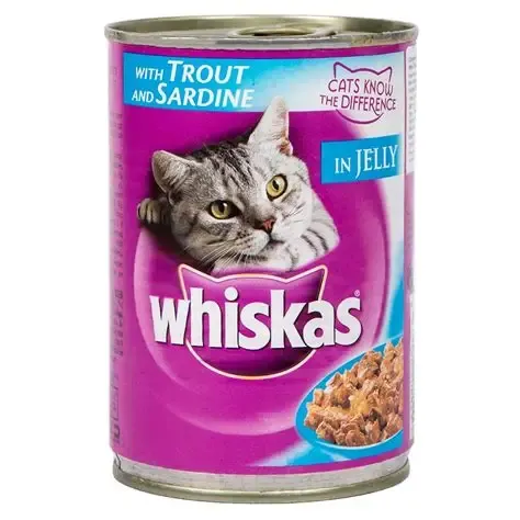 Whiskas Cat Wet Food With Trout In Jelly 400g